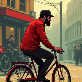 Barba roja y su bicicleteria 