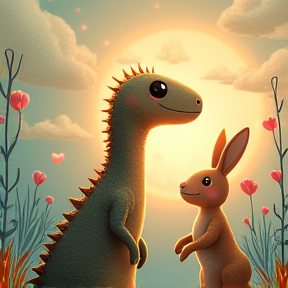 Dino und Hase