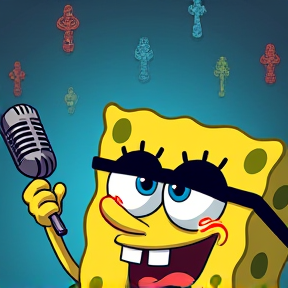 SquarePants on the Mic