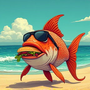 Fish on the Beach