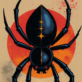 Black widow spider