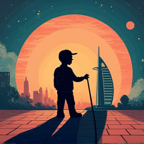 Little Boy in Dubai