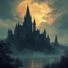 Haunted Shadows of the Medieval Keep