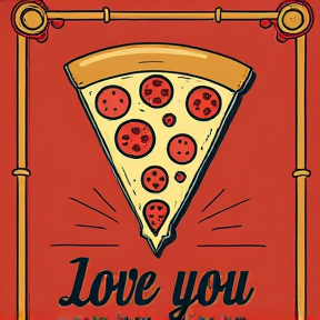 I love you pizza 