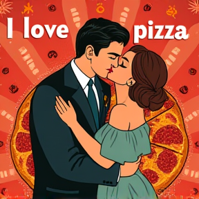 I love you pizza 