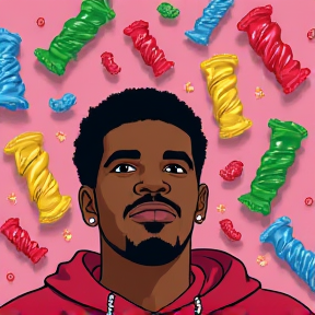 Drake eating candy