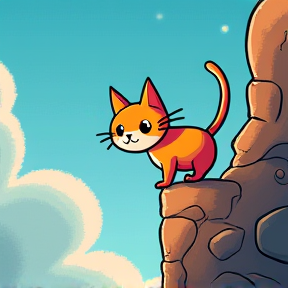 Kitty's Big Climb!