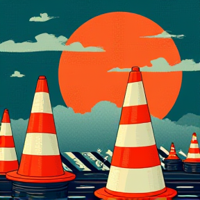 Cones on the Road