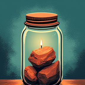 rock in a jar