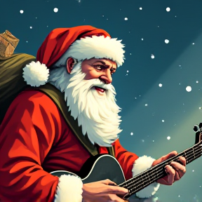 Santa's rock 'n' roll