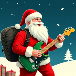 Santa's rock 'n' roll