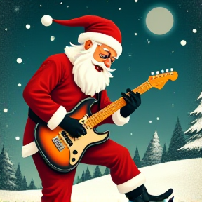 Santa's rock 'n' roll