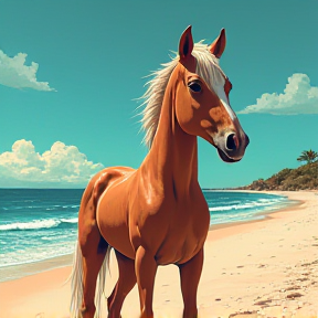 Beach Horse Queen