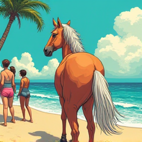 Beach Horse Queen