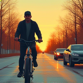 Man who got hit on his bike on his way to work 