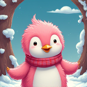 Lily the Pink Fluffy Penguin