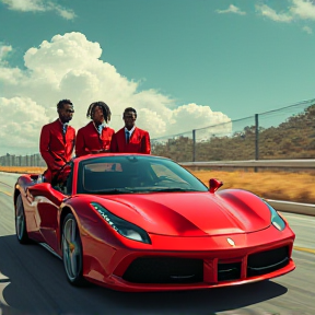 Ferrari Ride with Glocks