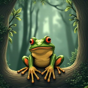 Lonely Hand Frog