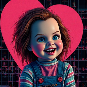 Anabelle Embrasse Chucky