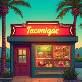 There was a taco shop