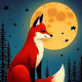 The full moon calls me fox