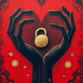 heart on lock