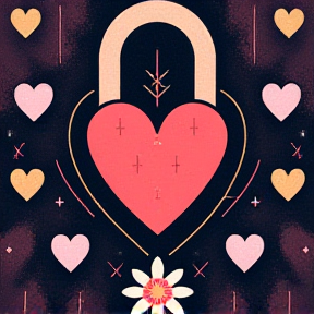 heart on lock