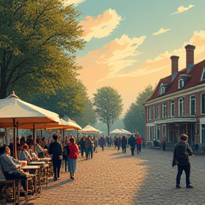 De Ganzenmarkt in Coevorden