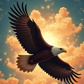 America Eagle Fly