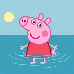 Peppa Pig geht baden