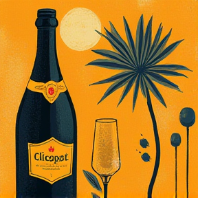  поцелуй Clicquot...