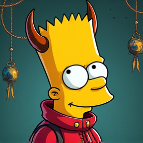 El Pequeño Demonio "bart simpson"