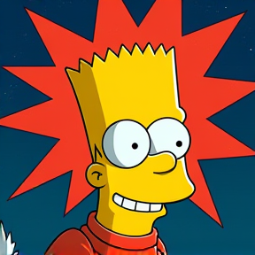 El Pequeño Demonio "bart simpson"