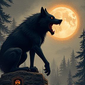 El Lobo Negro Gigante