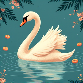 pretty swan