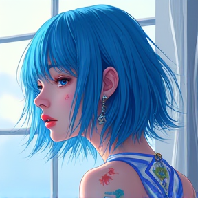 Blue  Hair (AI cover)