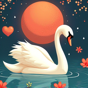 pretty swan