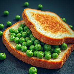 Mushy Peas on Toast