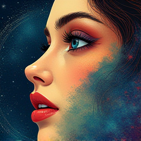 Cosmos in her eyes