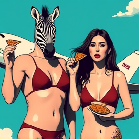 Zebras in Bikinis