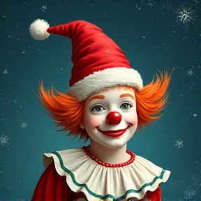 payaso navideño