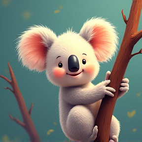 Fröhlicher Koala