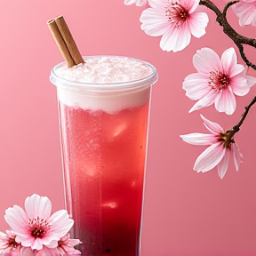 Cherry Blossom Bubble Tea