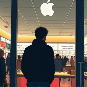 Aiden at the Apple Store