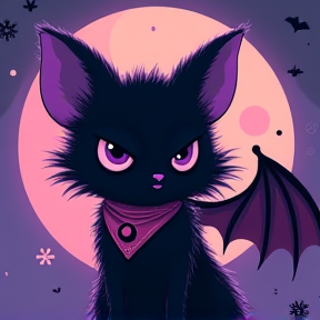 Moonlit Bat