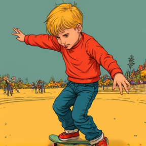 Calvin der Skaterboy