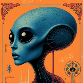 The blues alien