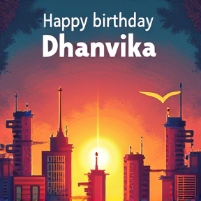 Happy birthday Dhanvika 