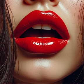 crimson lips