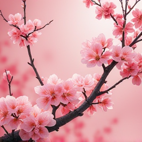 the beautiful cherry blossom